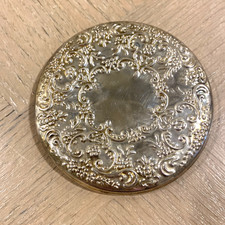 Espelho de maquiagem portátil vintage Silverplate 4 polegadas redondo sólido, usado comprar usado Espelho de maquiagem portátil vintage Silverplate 4 polegadas redondo sólido, usado comprar usado  Enviando para Brazil
