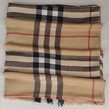 Cachecol xale autêntico Burberry estola envoltório cashmere comprar usado  Enviando para Brazil