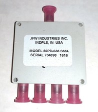  JFW INDUSTRIES Divisor/Combinador de Energia de 4 Vias 2-8 GHz, 50PD-638 SMA comprar usado  Enviando para Brazil
