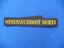 Marine Mützenband MINENSUCHBOOT DÜREN Bundesmarine gebraucht kaufen  Cuxhaven