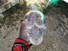 Bouteille verre crâne d'occasion  Joinville