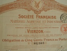 18.vierzon.société français d'occasion  Vierzon
