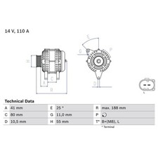 Bosch lichtmaschine fiat gebraucht kaufen  Idar-Oberstein