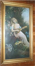 Antique woman playing for sale  Duluth