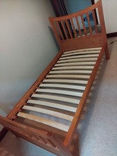Oak single bed for sale  BATLEY