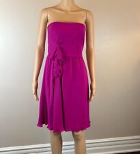 Vestido sem alças Armani Collezioni Itália tamanho 4 magenta seda $1495 comprar usado  Enviando para Brazil