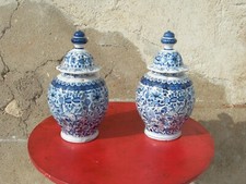 Paire vases delft d'occasion  Servian