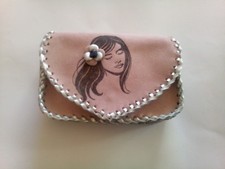 Borsa pelle scamosciata usato  Italia