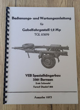 Nva handbuch anhänger gebraucht kaufen  Beeskow