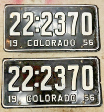 vintage 1956 license plates for sale  Boulder
