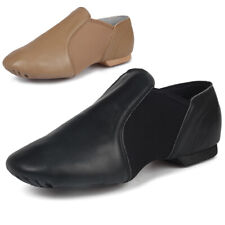 Sapatos de jazz de couro genuíno elásticos femininos meninas unissex sapatos de jazz de salão plano comprar usado  Enviando para Brazil