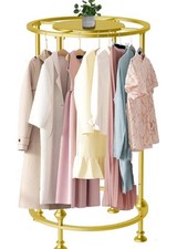 Vitrine de roupas redonda independente rack de varejo loja de roupas rack de exibição dourado comprar usado  Enviando para Brazil