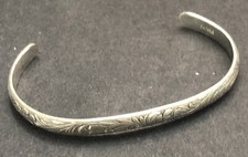Lote de pulseira de prata esterlina 925 H50 Navajo bebê punho floral vintage 2” criança comprar usado  Enviando para Brazil