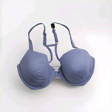 Victoria's Secret Body By Victoria Racerback Demi 34DD Cinza Azul Novo sem etiquetas  comprar usado  Enviando para Brazil