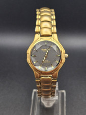 Usado, Reloj de cuarzo analógico vintage raro años 70 Salco para hombre tono dorado mate batería nueva segunda mano  Embacar hacia Mexico