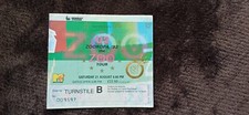 Zooropa ticket stub for sale  HASLEMERE