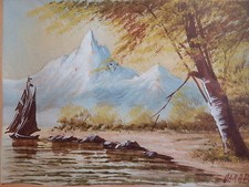 Tableau peinture petite d'occasion Tableau peinture petite d'occasion  Vaugneray