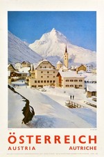 Ski posters austria for sale  UK