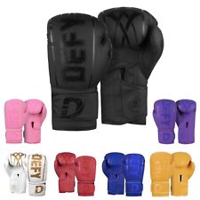 Usado, DEFY® Luva de boxe de couro sintético saco de pancadas de treinamento tailandês luvas de sparring  comprar usado  Enviando para Brazil