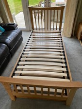 Wooden single bed for sale  PETERSFIELD