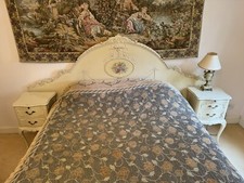 Vintage headboard ivory for sale  WEYBRIDGE