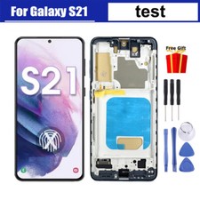 Substituição de digitalizador tela sensível ao toque tela LCD para Samsung Galaxy S21 G991 comprar usado  Enviando para Brazil