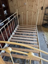 Cream metal daybed for sale  AMERSHAM