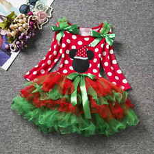 NOVO Vestido Tutu de Natal Minnie Mouse Meninas Manga Longa comprar usado  Enviando para Brazil