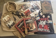 Camisa Jonas Brothers autografada assinada, CDs, moletom com capuz, livros 2008 livros de turnê pinos, usado comprar usado  Enviando para Brazil