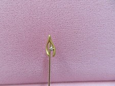 Broche bastão de diamante vintage ouro amarelo 14K sólido osso desejo 1,21 gramas comprar usado  Enviando para Brazil