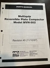 Multiquip mikasa mvh502 for sale  Keno