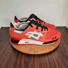 Tênis ASICS Gel Lyte III Masculino 12 Vermelho Preto Branco Camurça Ronnie Fieg Kith comprar usado  Enviando para Brazil