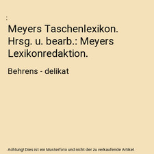 Meyers taschenlexikon hrsg gebraucht kaufen  Trebbin