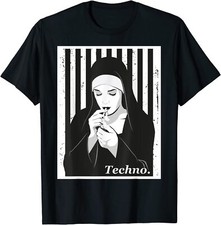 Usado, Nova Camiseta Limitada Techno Nun, Techno Hardstyle Freira comprar usado  Enviando para Brazil