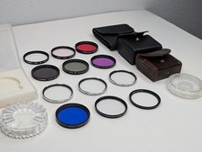 Superconjunto de 12 filtros 49mm com estojos - CPL, ND, vermelho, FL-D, resfriamento, close-up comprar usado  Enviando para Brazil