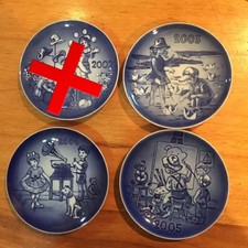 Prato infantil Royal Copenhagen Bingo Glendahl 13cm diâmetro conjunto de 3 pré-owne comprar usado  Enviando para Brazil
