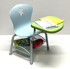 Usado, Cadeira escolar boneca American Girl com mesa, azul e verde, serve para bonecas de 18” comprar usado  Enviando para Brazil