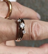 Qvc diamonique gold for sale  OLDHAM