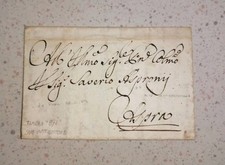 1754 lettera prefilatelica usato  Italia