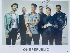 Foto autografada assinada 8,5x11” banda completa One Republic comprar usado  Enviando para Brazil