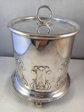 Usado, Soberbo barril de biscoito antigo Art Nouveau EPNS por Roberts & Belk Ltd comprar usado  Enviando para Brazil