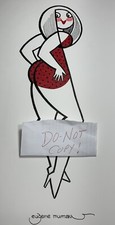 Traje de baño de niña Eugene Mumaw original pintado artístico pin up de 1960 firmado por Eugene Mumaw 1930-2006 segunda mano  Embacar hacia Mexico