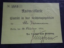Ausweis reichstag abgeordneter gebraucht kaufen  Langenenslingen