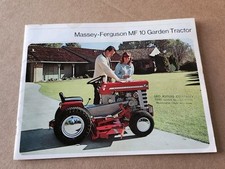 Fantástico Massey-Ferguson MF 10 Trator de Gramado Jardim Folheto Vendas Cortador Equitação comprar usado  Enviando para Brazil