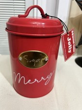 Merry holiday canister for sale  Richardson