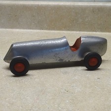 Carro de corrida vintage de alumínio fundido estilo cauda de barco brinquedo, corrida de roda aberta, 9" comprar usado  Enviando para Brazil