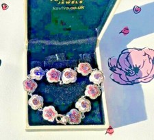 Floral silver pink for sale  LUTON