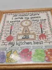 Kitchen embroidery wall for sale  Douglass