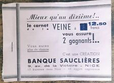 Carnet veine billets d'occasion  Aunay-sur-Odon