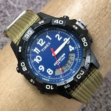 Timex Expedition relógio masculino multifuncional náilon quartzo analógico digital 39mm 8 1/4" comprar usado  Enviando para Brazil